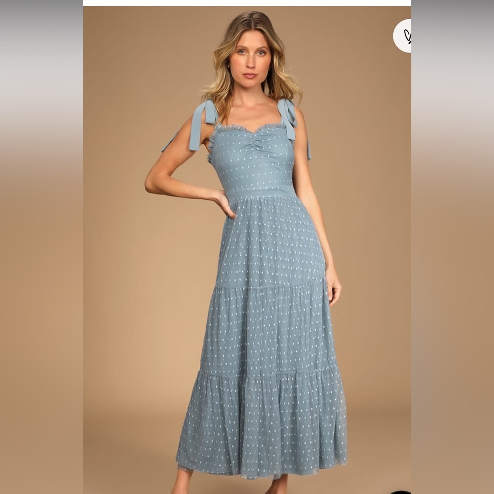 Slate blue Lulus dress NWT